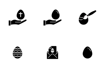 Easter Glyph Icon Pack