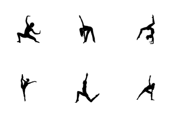 Easy Gymnastics Poses Icon Pack