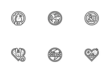 Eco Cosmetics Organic And Bio Icon Pack