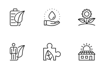 Energía Ecológica Vol2 Paquete de Iconos