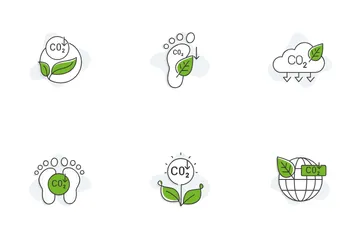 Eco-friendly Footprints Icon Pack