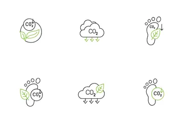 Eco-friendly Footprints Icon Pack