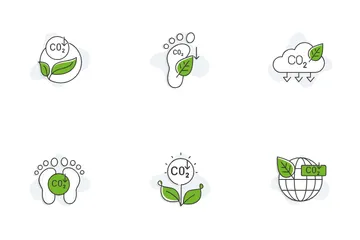 Eco-friendly Footprints Icon Pack