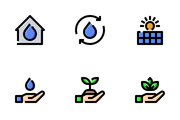 Naturaleza Ecológica I Paquete de Iconos