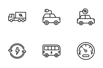 Transporte ecológico Vol 1 Paquete de Iconos