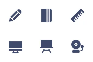 Éducation scolaire Icon Pack