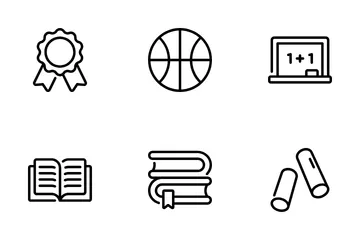 École et éducation Icon Pack