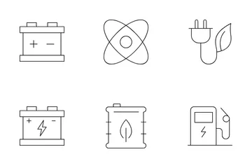 Ecologia e Energia Pacote de Ícones