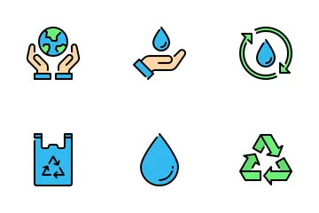 Ecologia e Meio Ambiente Pacote de Ícones