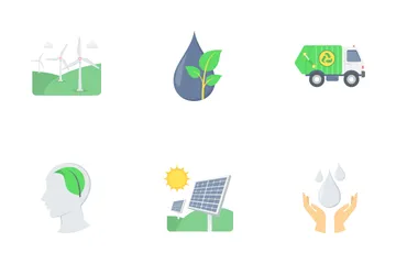 Ecología Y Medio Ambiente Icon Pack