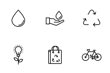 Ecología Y Medio Ambiente Paquete de Iconos