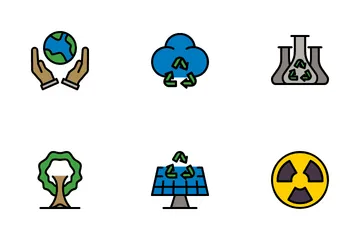 Ecología y Reciclaje Paquete de Iconos