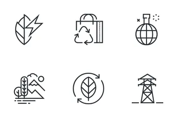 Ecology And Green Energy Icon Pack