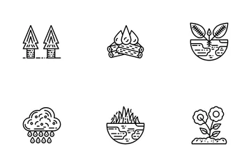 Ecology And Pollution Icon Pack