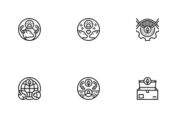 Ecology Protective Technology Icon Pack