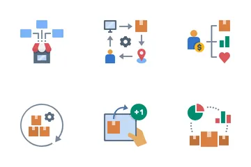 Ecommerce Back-office System Icon Pack