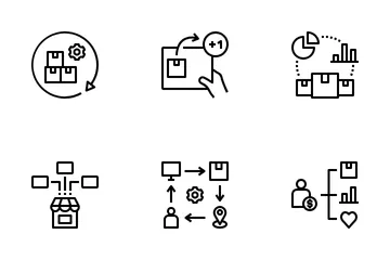 Ecommerce Back-office System Icon Pack