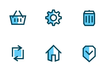 Ecommerce Basic UI (Filled Outline) Icon Pack