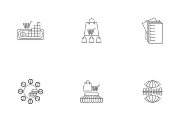 Commerce électronique et achats Pack d'Icônes