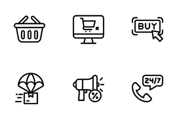 Ecommerce Line Icon Pack