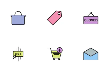 Ecommerce Line Filled Icon Pack