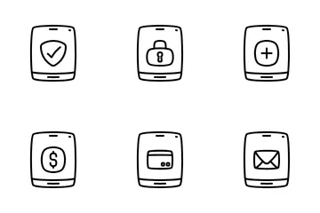 Ecommerce Mobile Shopping Icon Pack