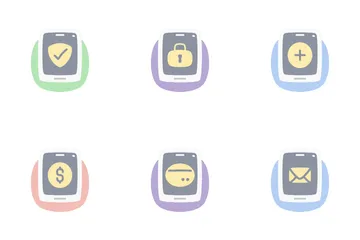 Ecommerce Mobile Shopping Icon Pack