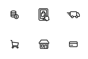 Ecommerce Outline Icon Pack