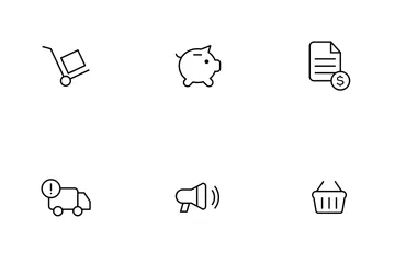 Ecommerce Thinline Icon Pack