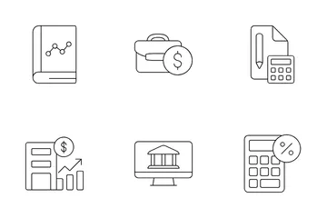 Economia e Finanças Pacote de Ícones