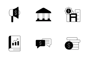 Economía pública Paquete de Iconos