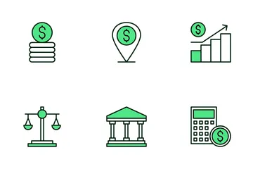 Economía y Finanzas Icon Pack