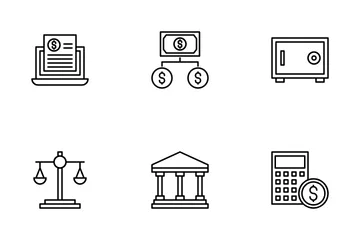 Economía y Finanzas Icon Pack