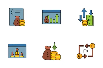 Economía y finanzas Paquete de Iconos