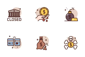 Economic Crash Icon Pack