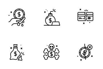 Economic Crash Icon Pack