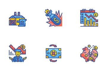 Economic Crisis Icon Pack