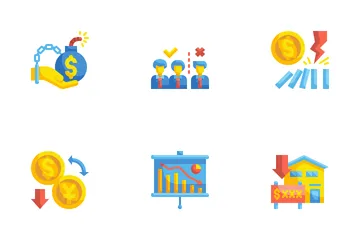 Economic Crisis Icon Pack