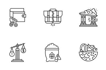 Economic Crisis Icon Pack