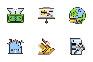 Economic Crisis Icon Pack