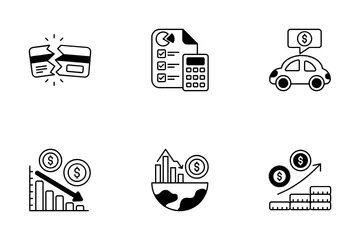 Economic Crisis Icon Pack