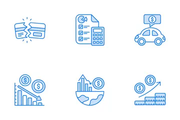 Economic Crisis Icon Pack