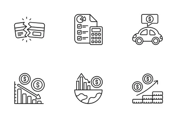 Economic Crisis Icon Pack