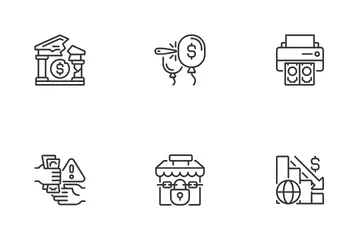 Economic Crisis Icon Pack