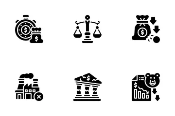 Economic Crisis Icon Pack