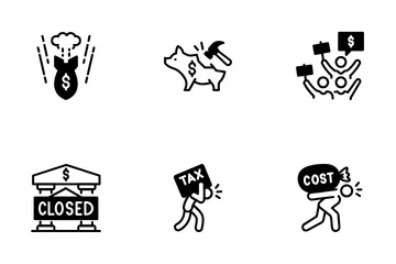 Economic Crisis Icon Pack