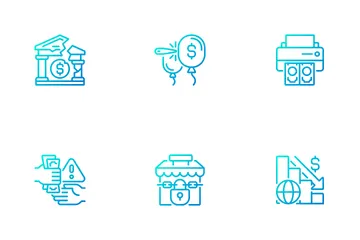 Economic Crisis Icon Pack