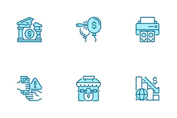 Economic Crisis Icon Pack