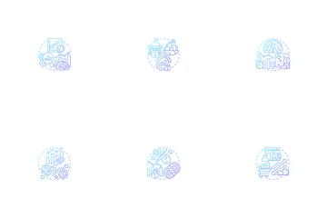 Economic Indicators And Index Icon Pack
