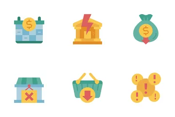 Economic Recession Icon Pack